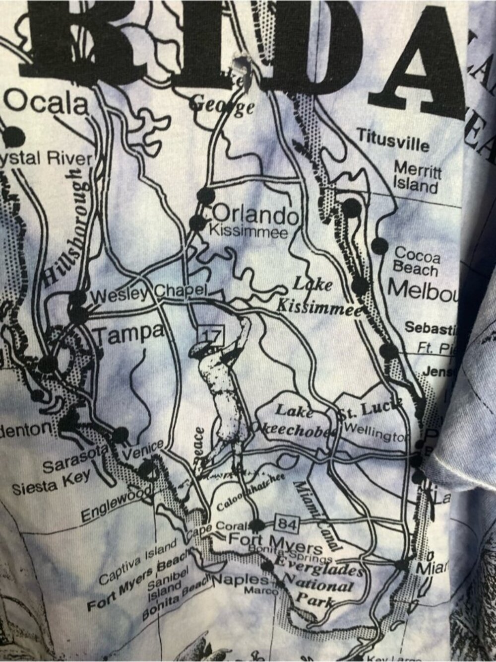 Vintage Florida Map T-Shirt XXL - Picture 5 of 15